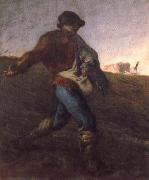 Gustave Courbet The Sower painting